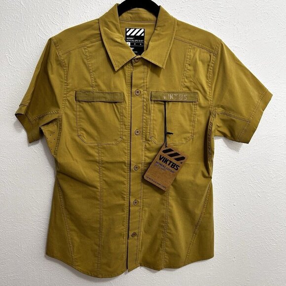 Viktos Shirt Womens Size M Tan Sofari Ops Button Up Tactical Military Top Shirt - Picture 1 of 6